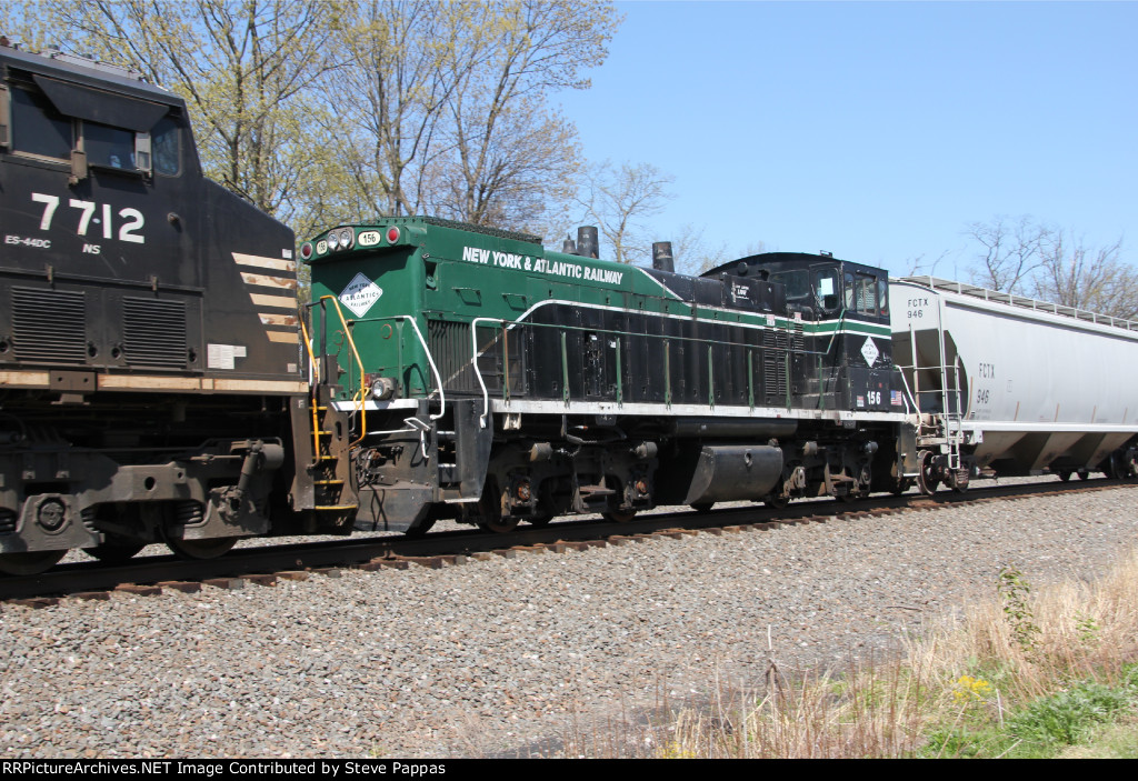 New York & Atlantic MP15AC #156 on NS train 13V headed West